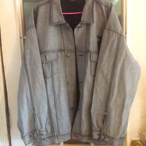 Mens denim school of hard knocks jacket - Picture 3 of 13